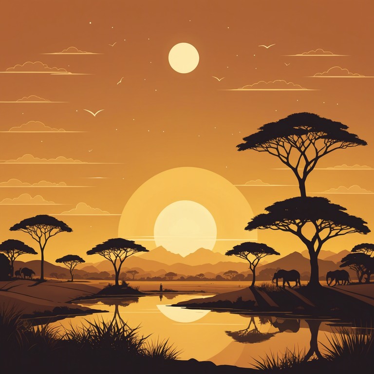 This track takes you to an african evening where the sky slowly transitions into dusk. The music combines a gentle afrobeat rhythm with soft melodic overlays, perfectly encapsulating the quiet and reflection of the day's end.