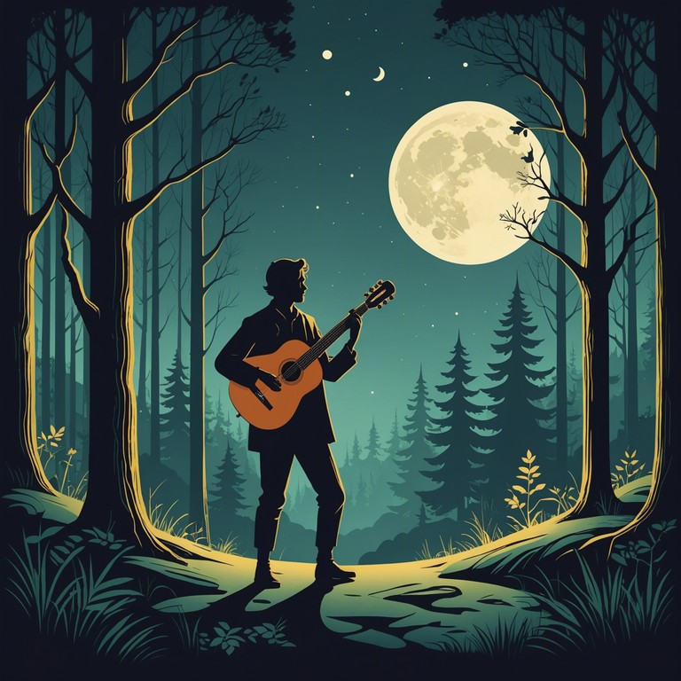 This piece creates a vivid soundscape that evokes images of medieval bards traveling through mist laden forests. The subtle plucking of a lute carries the melody, enriched by a narrative of distant times, where each note brings the listener closer to the fireside tales of old. The music serves as a bridge to the past, celebrating the timeless art of storytelling through song.