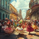 lively rhythms energizing a colorful street parade celebration