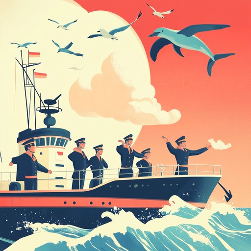 A spirited instrumental piece capturing the essence of russian naval strength and joy. With lively accordions and rhythmic percussion, it evokes the feeling of unity and celebration as sailors navigate the open seas. This composition blends traditional russian maritime music with a modern twist, creating a buoyant and festive atmosphere that celebrates camaraderie and adventure.