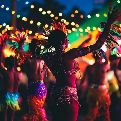 An energetic and lively instrumental piece that transports listeners to a bustling carnival, featuring playful melodies, vibrant rhythms, and the joyful sounds of celebration.