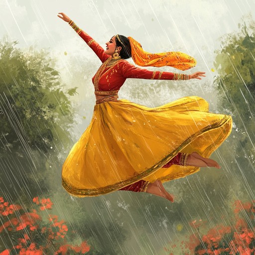 A lively instrumental bhangra piece that combines traditional punjabi rhythms with whimsical melodies, capturing the playful spirit of dancing in the monsoon rains. The energetic dhol beats and cheerful tunes evoke festivity and mirth.