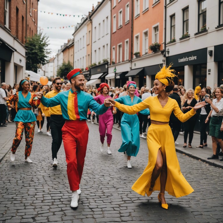 Imagine a vibrant street festival under the summer sky, filled with the enthralling beats of salsa music. This song combines traditional salsa with modern sensibilities, delivering an irresistible rhythm that beckons everyone to dance. The lively percussions and catchy melody create an upbeat, festive atmosphere