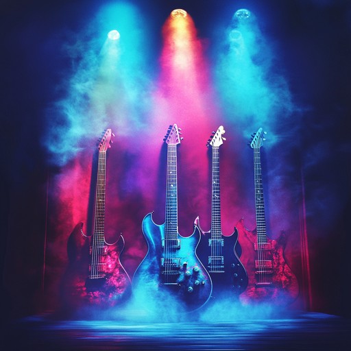 Bold and intense electric guitar riffs collide with energetic electronic synthetics, delivering a fervent and unyielding auditory experience designed to invigorate and empower.