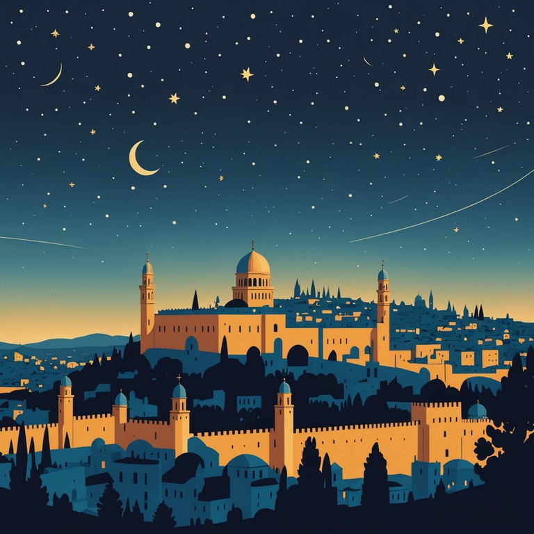 Combining ethereal synthesizer layers with traditional jewish musical structures, this track transports listeners across time and space, blending past with futuristic elements. The music captures both the deep roots and the endless possibilities of jewish cultural expression, making it feel like a journey through heritage and otherworldly realms. The composition uses a mix of conventional jewish scales and unexpected electronic inflections to create a sense of wonder and transcendence.