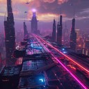 futuristic and energetic track inspired by city nightlife