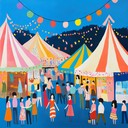 cheerful, vibrant melody bringing whimsical fairground atmosphere to life