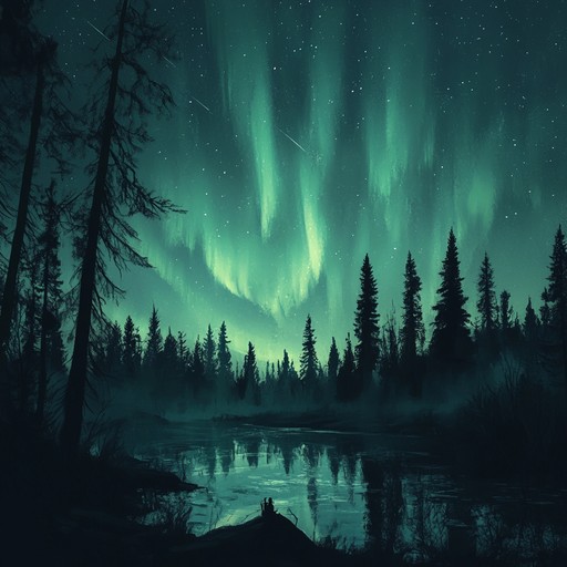 A poignant instrumental featuring haunting finnish melodies and serene ambiance, inspired by the northern lights' beauty. Gentle piano and synthesizers combine to create a reflective, heartwarming suomipop piece.