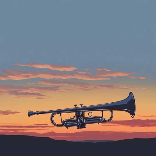 A melancholic trumpet solo weaves through the silence of a deserted battlefield, invoking the deep yearning and reflective emotions of a distant soldier. This composition blends soft military march rhythms with tender, nostalgic melodies, resonating with the essence of longing and silent hope for peace.