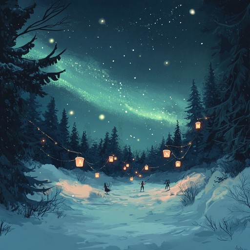 An instrumental piece that combines the joy of festive celebrations with mystical elements, featuring enchanting melodies that evoke a winter wonderland filled with wonder and delight.