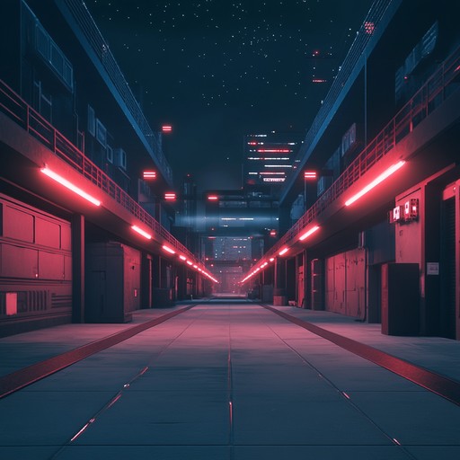 A mellow instrumental combining atmospheric synth layers with subtle rhythms, evoking the solitude and introspection of navigating a digital cityscape at night