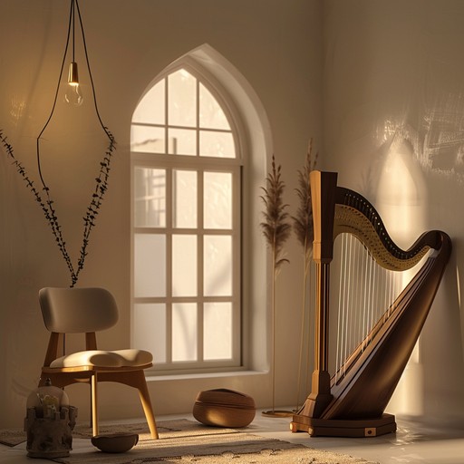 Experience a calming instrumental that reflects the peaceful essence of the jewish sabbath through soothing harp sounds and traditional melodies.