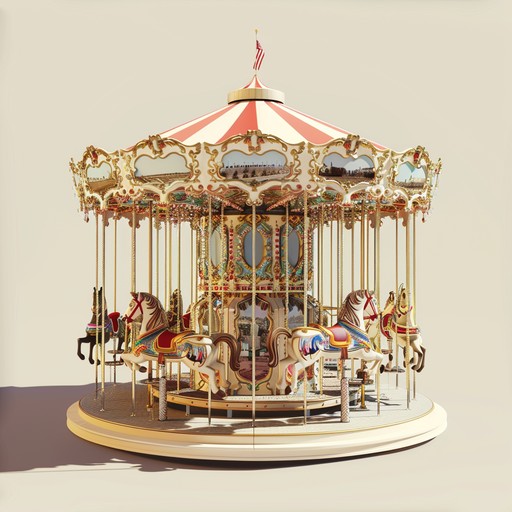 A whimsical yet disturbing instrumental piece featuring an unsettling blend of joyous carousel tunes and dark, dissonant harmonics. The track starts with a playful organ melody reminiscent of a vintage carnival, gradually mutating into a nightmarish symphony that accentuates the sinister underbelly of the fairground. Echoing laughter and ghostly whispers intensify the eerie atmosphere, leaving a haunting impression.