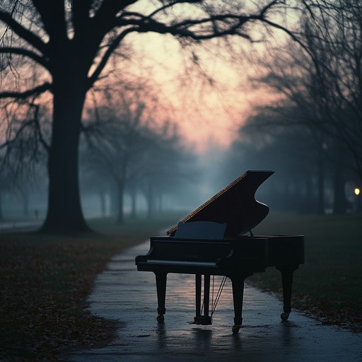 This emotional soundtrack weaves a melancholic yet hopeful piano melody echoing the memories of a bygone love. Set against a backdrop of a quiet, misty morning, the notes gently rise and fall, painting an auditory picture of introspection and longing. Ideal for scenes that require a poignant atmosphere, this instrumental track captures a timeless and universal feeling of nostalgia.