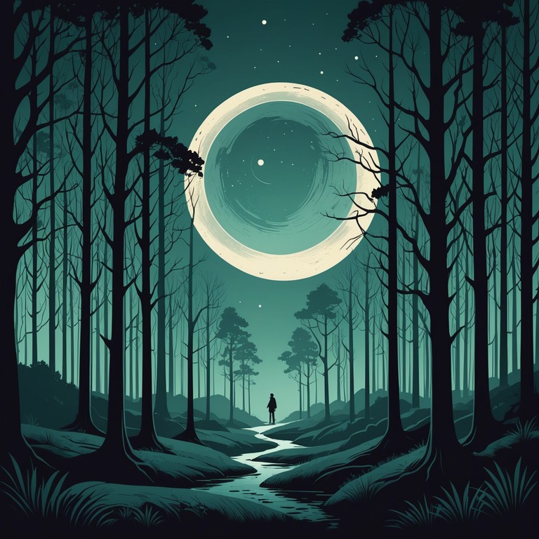 An instrumental track featuring a solo piano, weaving through a sonorous landscape of magical and suspenseful crescendos that emulate a journey through an enchanted forest under a twinkling moonlight. The dramatic dynamism of the composition captures the essence of a spellbound night filled with wonders and occasional eerie silences that enhance the mystique.