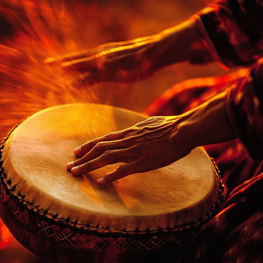 A high energy instrumental track featuring traditional ethnic percussion instruments, delivering a fierce and aggressive rhythm that embodies the spirit of ancient warriors. The music builds intensity with thundering drums and sharp percussive accents, creating a captivating and immersive experience.