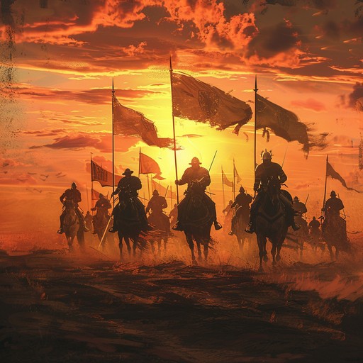 This dynamic orchestral track captures the essence of a heroic cavalry advance. With powerful brass and sweeping strings, it evokes a grand battlefield, where every note amplifies the stakes and triumphs of combat