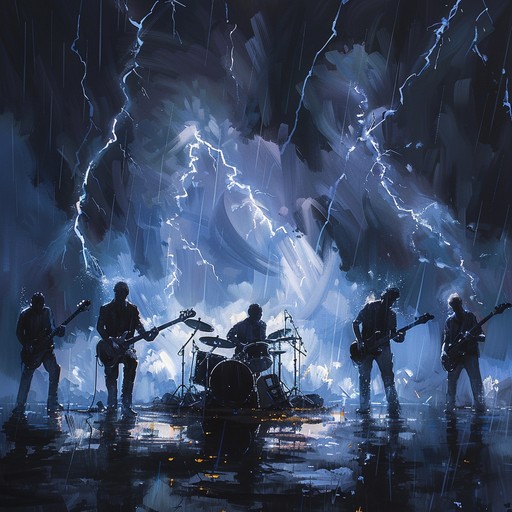 Dynamic thrash metal piece with rapid solos and thunderous drums, capturing the relentless energy and chaos of a raging thunderstorm. Perfect for headbanging and adrenaline pumping moments, this track brings the awe inspiring power of nature to the metal genre.