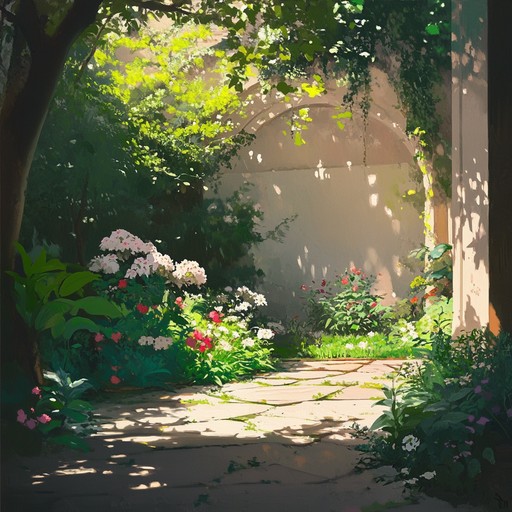 A soothing piece with soft strings and gentle piano, evoking the serene feeling of an afternoon stroll through a sunlit garden. The melody is delicate and calming, perfect for mindful listening and relaxation.