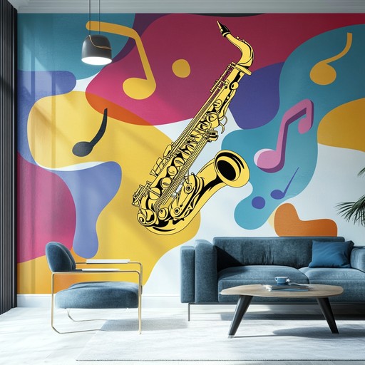 An instrumental spirited lounge piece that seamlessly blends jazzy saxophone melodies with vibrant acid jazz rhythms, creating an energetic and uplifting atmosphere perfect for lively evenings and social events.