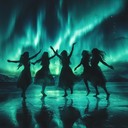 energetic suomipop celebrating freedom underneath northern lights