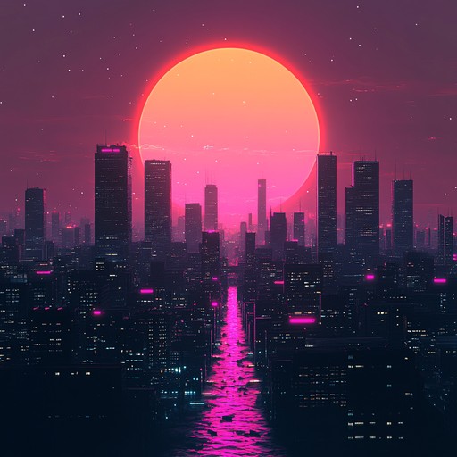 An instrumental track combining serene ambient sounds with energetic beats, capturing the essence of a city waking up under neon lights, evoking a surreal, futuristic sunrise. Smooth transitions and dynamic build ups make the listener feel uplifted and euphoric.