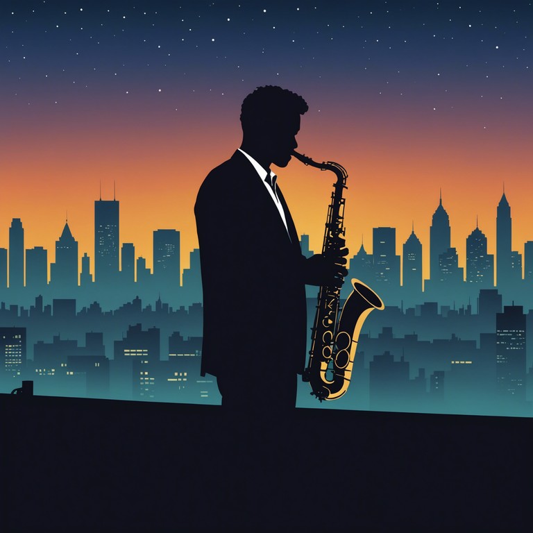 This track combines the complex rhythmic structures of jazz with the smooth atmospheric vibes of house music, capturing a journey through nocturnal emotions and cerebral enlightenment. Gentle yet assertive saxophone melodies interweave with electronic beats to explore themes of introspection and urban nightlife.