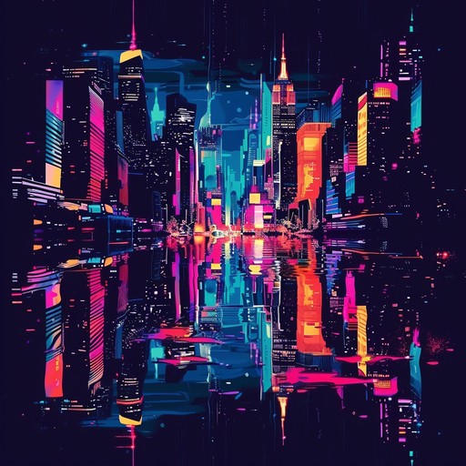 Immerse yourself in the electric energy of a bustling, neon drenched skyline. This spirited synthpop track features buoyant rhythms and shimmering melodies, delivering an upbeat and vibrant musical experience.