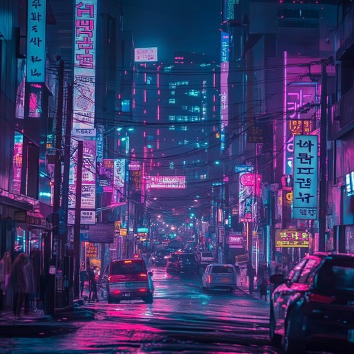 This track blends cutting edge k pop rhythms with the timeless sounds of the gayageum, capturing the essence of a modern seoul illuminated by neon lights. The music navigates through the bustling cityscape, merging past with the contemporary in a euphoric dance rhythm.