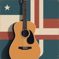 gentle guitar playing reflects national love.