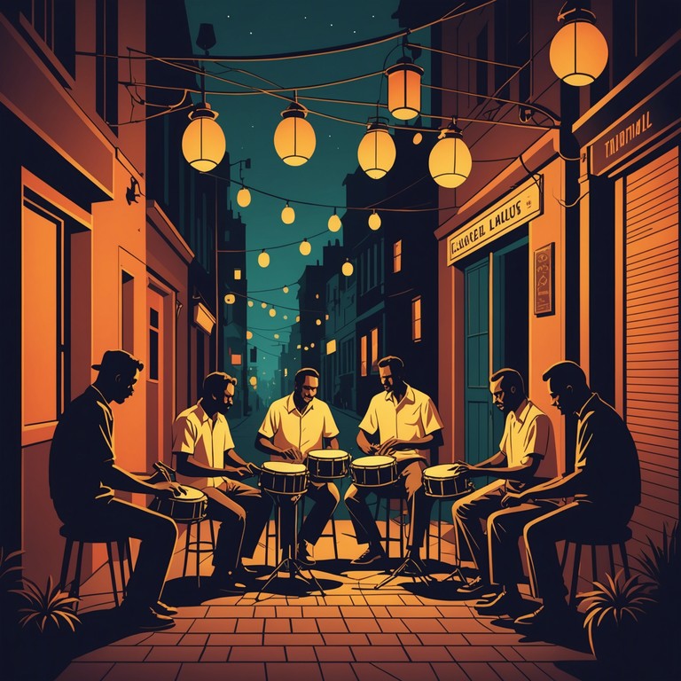 Amidst the backdrop of a perfect night in havana, the slow beating of congas captivates the soul, evoking a sense of introspection and solitude. The notes convey the story of a landscape both vivid and inward, where each beat reflects the pulse of the earth and the hearts of its people.