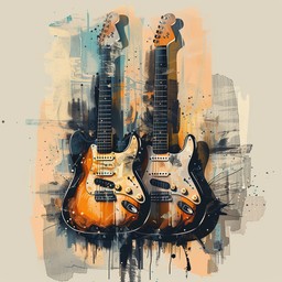 distorted electric guitars