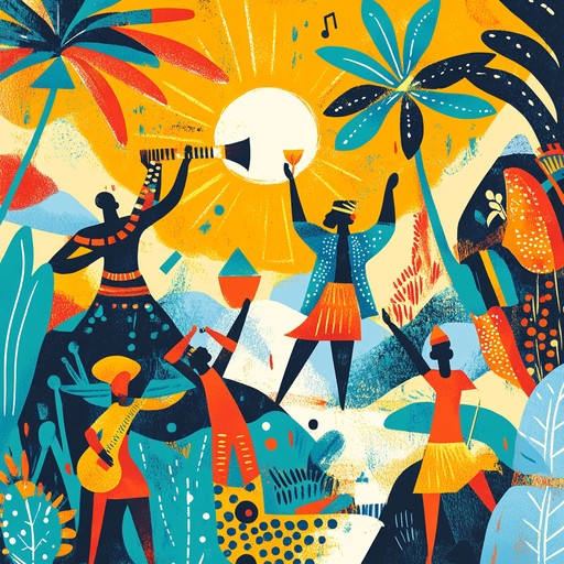 A lively instrumental afrobeat track that combines energetic percussion, vibrant horn sections, and melodic guitar riffs to evoke feelings of happiness and celebration. The song captures the spirit of african dance and joy, inviting listeners to move and smile along with the beat.