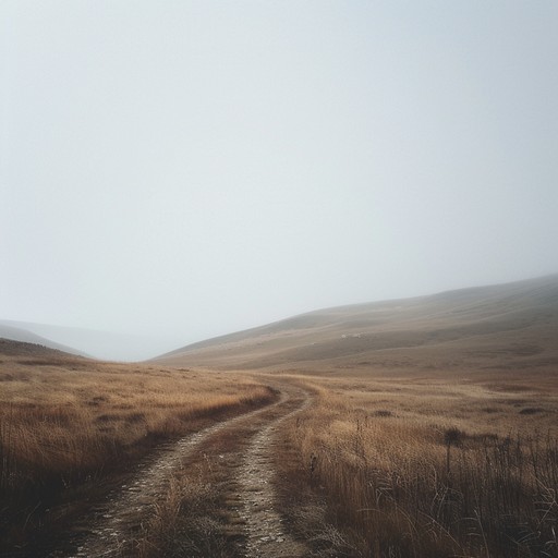 Imagine riding through vast, open plains under a glaring sun, with the sounds of leather and horse hooves echoing. A solitary harmonica plays, invoking the spirit of the old west, accompanying a melancholic yet hopeful melody that encapsulates the essence of freedom and adventure in the american frontier.