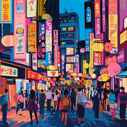 This lively instrumental track merges catchy j pop hooks with funky bass lines, adding an irresistible groove to your playlist. Featuring signature synths and peppy rhythms, it captures the essence of tokyo's dynamic scene, making it perfect for any fun filled occasion.