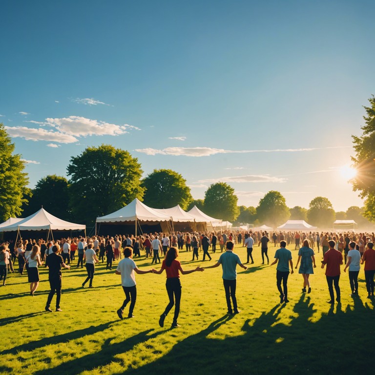 In this dynamic arrangement, the harmonica's soulful, melodious tunes are seamlessly fused with vibrant, engaging grooves, crafting a joyous musical journey through the heart of contemporary folk charm. This piece captures both the rustic essence of the countryside and the excitement of a dance festival.