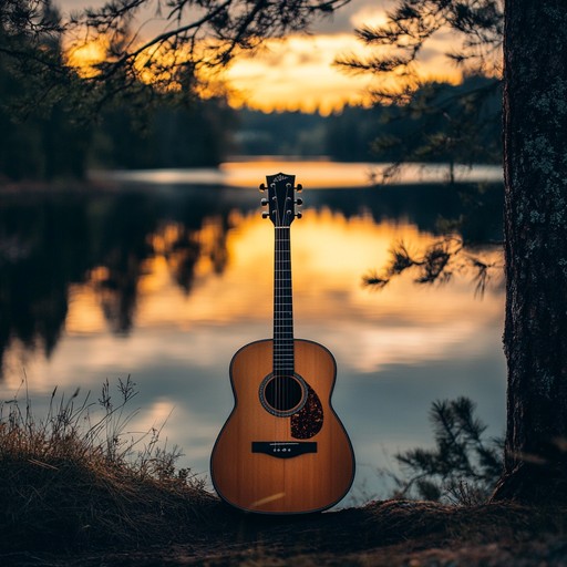 A soft, reflective guitar melody capturing the essence of a tranquil afternoon, with delicate strumming and mellow tones designed to induce a state of calm introspection