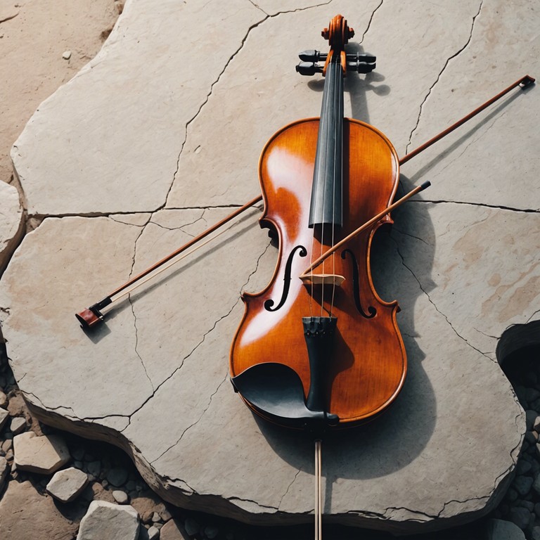 A somber exploration using the violin as a primary voice, this piece transports listeners into a melancholic state, where the historical whispers and echoes paint a vivid portrait of nostalgia and desolate beauty.