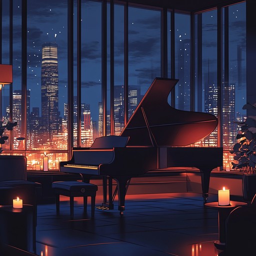 An instrumental torch lounge song featuring gentle piano melodies and soft jazz arrangements, evoking feelings of longing, romantic nostalgia, and the bittersweet memories of a past love. The calm, soothing atmosphere transports listeners to a dimly lit lounge where emotions are felt deeply.