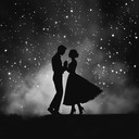 a soft waltz capturing intimate moments beneath starlit skies