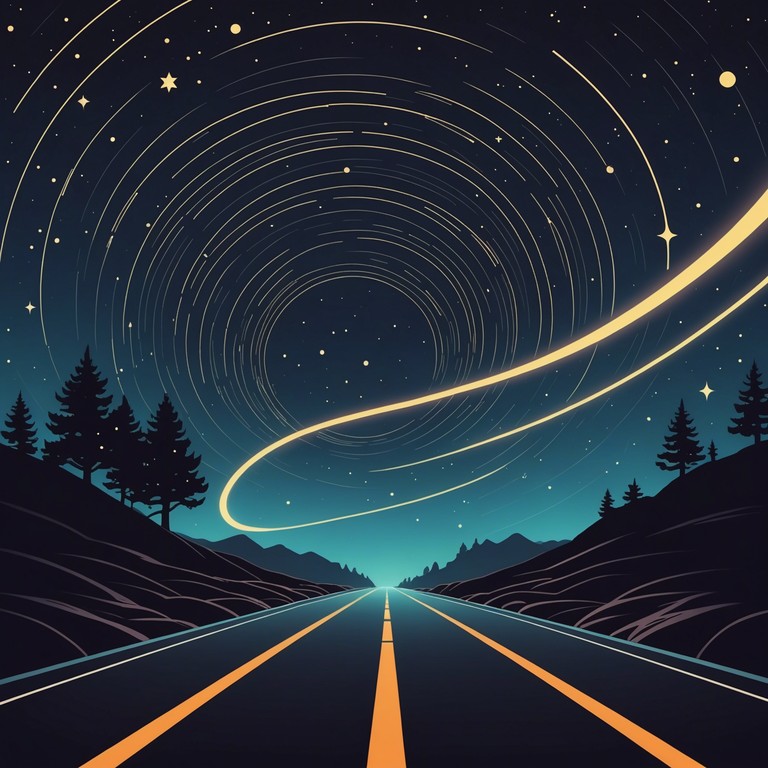 This track captures the spirit of a nocturnal journey, filled with reflective moments and bursts of high energy, mirroring the ups and downs of the road. Perfect for late night drives, it's a musical celebration of the night's endless possibilities.