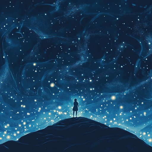 A serene, dreamlike instrumental piece that captures the essence of wandering through mystical anime worlds under the gentle glow of moonlight, featuring delicate koto melodies and ambient textures that evoke a sense of wonder and tranquility.