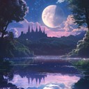 dreamlike melodies weave through magical, moonlit anime scenes.