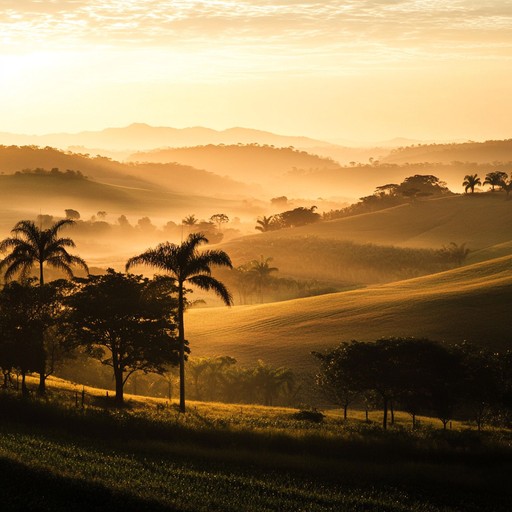 Create an instrumental piece that resonates with the authenticity of brazil's countryside. Highlight the soulful strains of sertanejo universitário, blending traditional influences with heartfelt guitar melodies, capturing the serene beauty of a sunset over the plains.