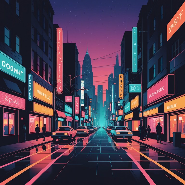 The track encapsulates the essence of a moonlit urban landscape, emphasizing gritty bass lines and a pulsating disco funk rhythm that echo the unpredictable, edgy life of the city at night. Layered textures create a soundscape that's both intriguing and immersive, portraying the energy of nocturnal adventures.