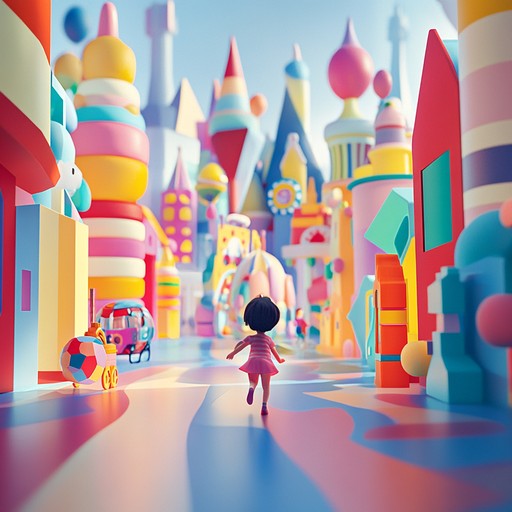 An exhilarating instrumental piece that captures the excitement and tension of a chase through a magical toyland. The music builds suspense as the listener imagines running through winding paths between giant toy blocks, escaping playful toy soldiers, and navigating the whimsical landscapes of a children's fantasy world.