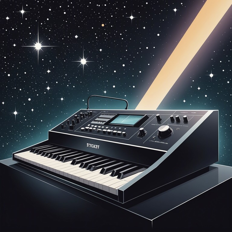 Imagine a sound that propels you through a sparkling galaxy, where every star pulses with the rhythm of glam rock, enhancing the feel of a grand celebration across the cosmos.