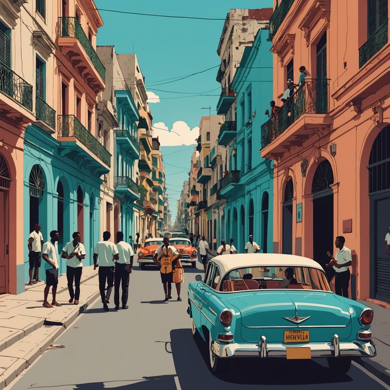 This track merges the fiery spirit of afro cuban music with a palpable sense of anger and rebellion. Using traditional instruments and aggressive tempo, it captures the essence of unrest and the vibrant atmosphere of a restless havana.