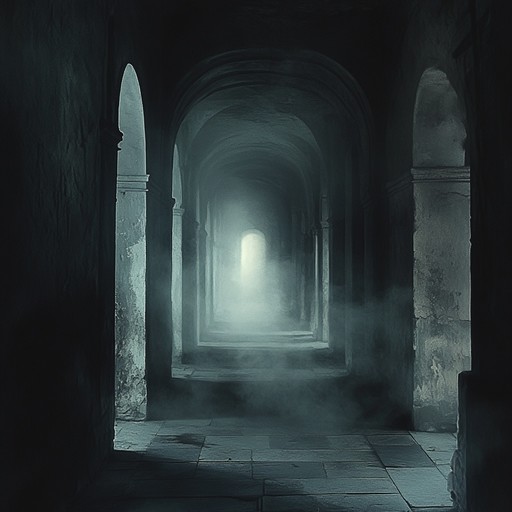 An unsettling orchestral arrangement that delves into the depths of the unknown, bringing forth a haunting atmosphere filled with echoing whispers and dark secrets