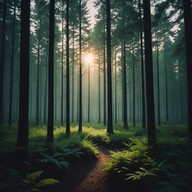 mystical melody weaving through ancient trees